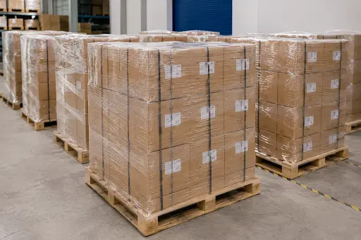 Stretch wrapping roll supplied by a manufacturer