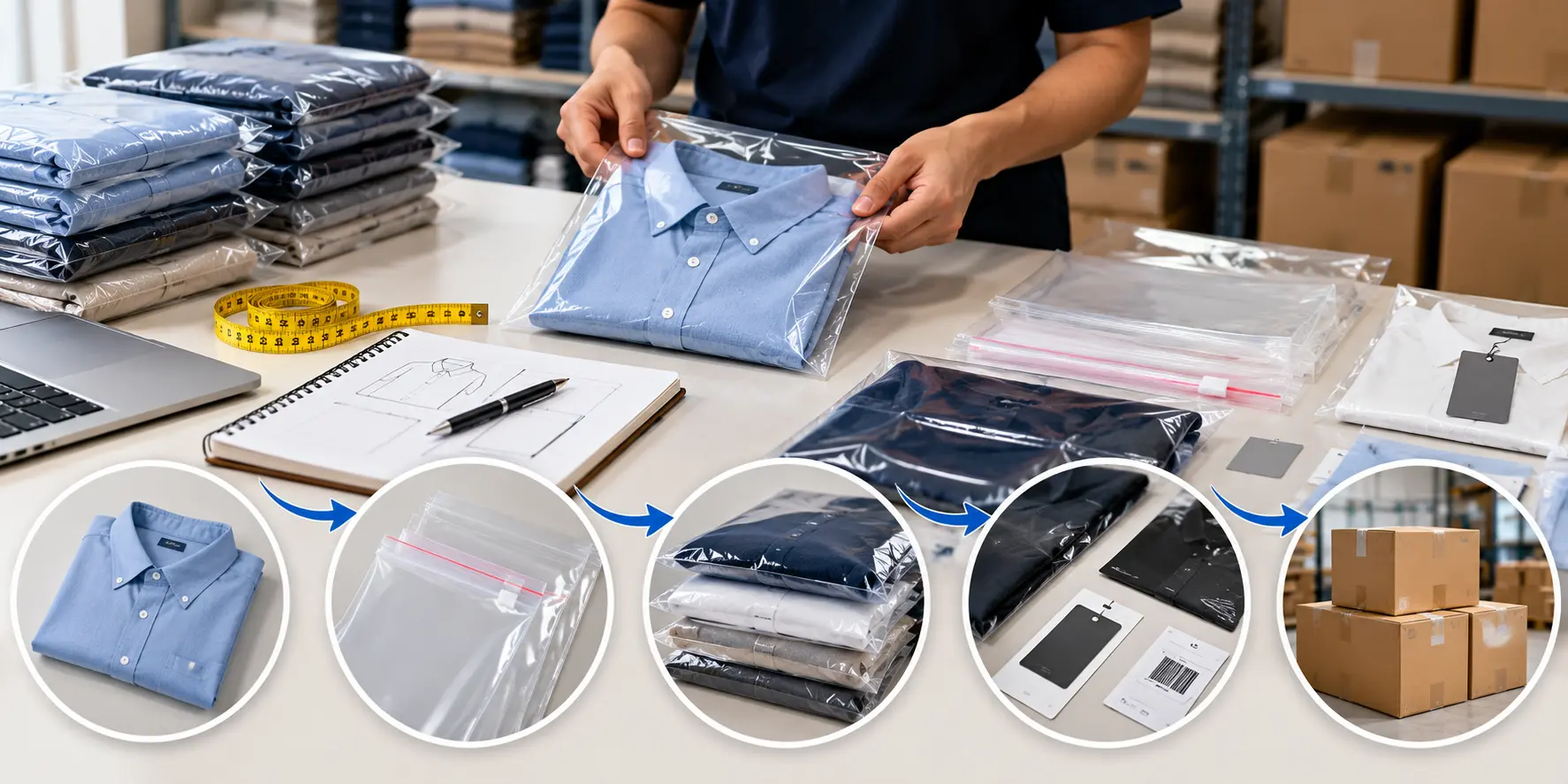Professional Garment Packing Workflow